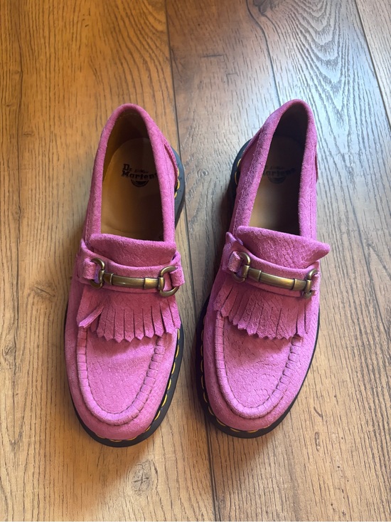 Dr. Martens Shoes - Dr. Martens Suede Adrian Snaffle Loafers with Metal Bit